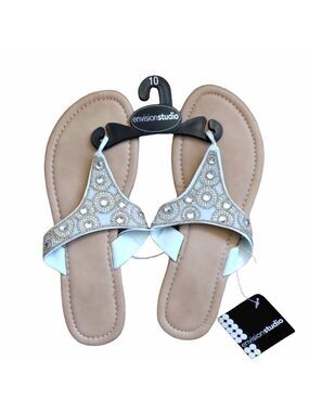 Envision Studio Blingy Thong Sandals. Beach Summer Vacation